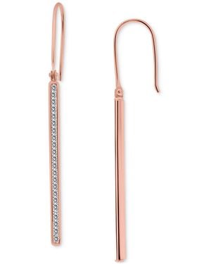 Giani Bernini Cubic Zirconia Linear Drop Earrings - White