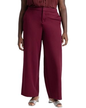 Eloquii Tall The Ultimate Stretch Wide Leg Pant - Green