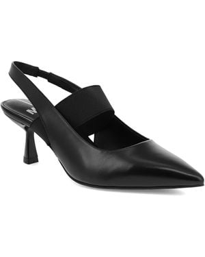 MIA Nicolette Slingback Kitten Heel Pumps - Black