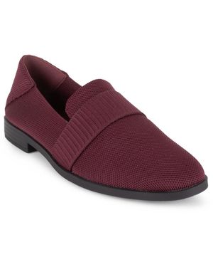 Tahari Mykonos Knit Slip-on Loafers - Purple
