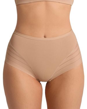Leonisa Lace Stripe Undetectable Classic Shaper Panty 012903 - Brown