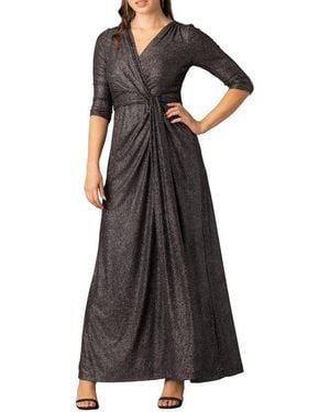 Kiyonna Romanced By Moonlight Evening Gown - Black