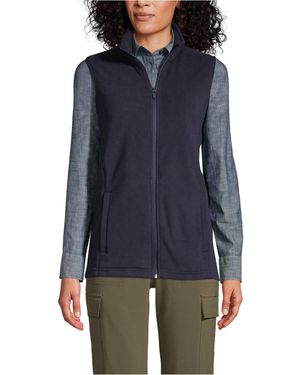 Lands' End Thermacheck 100 Fleece Vest - Blue