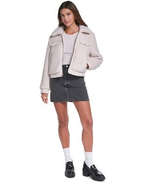 Levi's Sherpa Zip-front Jacket - White