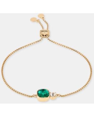 DKNY Double Stone Slider Bracelet - Metallic