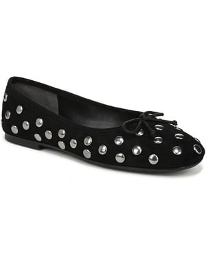 Sam Edelman Alie Stud Ballerina Flats - Black