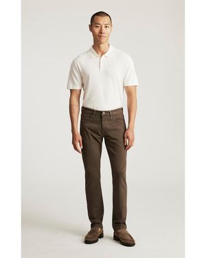 Mavi Marcus Slim Straight Leg In Brown Athletic - White