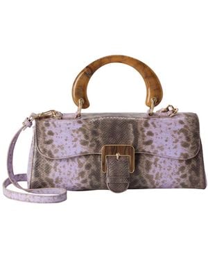 Brahmin Dayan Cassatt Medium Satchel Bag - Brown