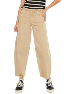 Kancan Addison High Rise Horseshoe Jeans - Natural