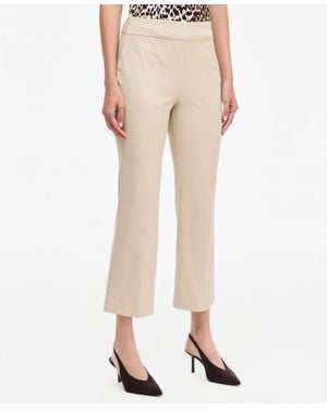 INC International Concepts Incredible Stretch Pull-on Cropped Bootcut Pants - Natural