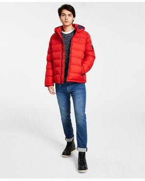 Tommy Hilfiger Quilted Puffer Jacket - Orange