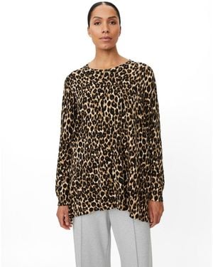 Masai Mafeluci Leopard Print Sweater - Brown