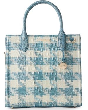 Brahmin Caroline Sakura Small Satchel Bag - Blue