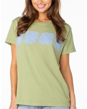 Roxy Shell Band Graphic T-shirt - Green