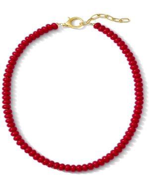 ALV Jewels Gemstone Necklace - Red