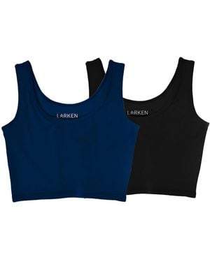 LARKEN Maternity X Nursing And Hands-free Pumping Bra - Blue