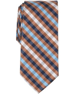 Club Room Chesterwood Check Pattern Tie - Blue