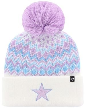 '47 Big Girls Dallas Cowboys Elsa Cuffed Knit Hat - Purple