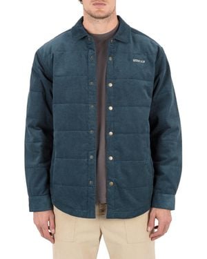 Hurley Waletale Cord Long-sleeve Jacket - Blue