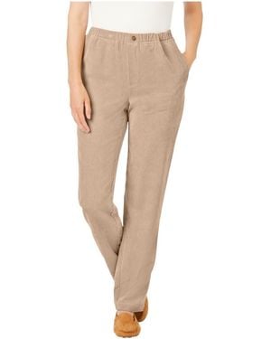 Woman Within Within 7-day Corduroy Straight-leg Pant - Natural