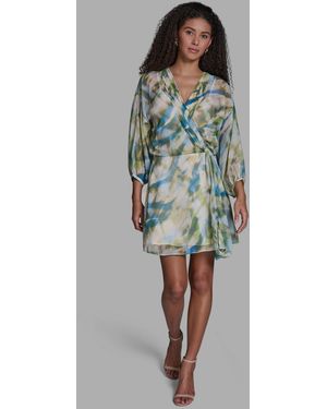 BCBGMAXAZRIA Long-sleeve Mini Dress - Blue