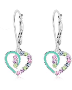 Chanteur Girls Heart Hypoallergenic Earrings - Metallic