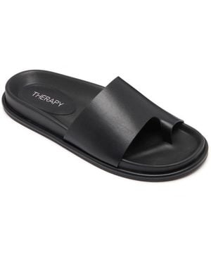 Therapy Australia Myles Open Round Toe - Black