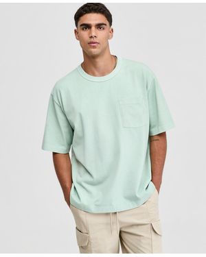 Mode Of One Relaxed-fit Washed Pocket T-shirt - Green