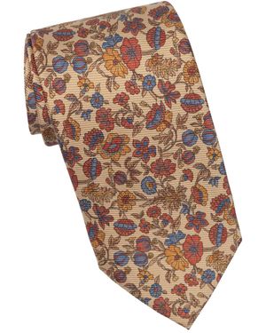Elizabetta Conte Floral Madder Tie - Natural