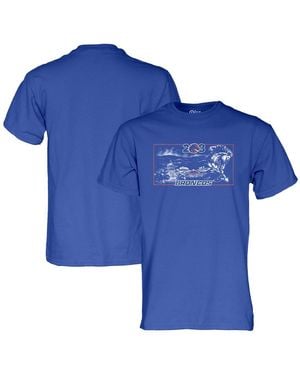 Blue 84 And Boise State Broncos Blue Print T-shirt