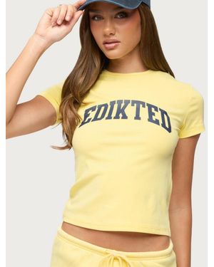 Edikted Sporty Babe T Shirt - Yellow
