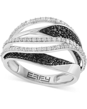 Effy Effy Black & White Diamond Multi-row Ring (7/8 Ct. T.w. - Gray