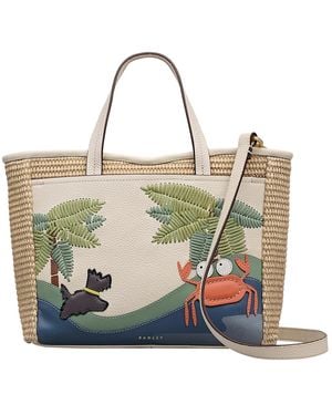 Radley Clawde Crab Small Zip-top Grab Bag - Metallic