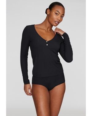 CUUP The Button Long Sleeve - Blue