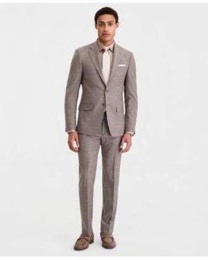 Calvin Klein Slim Fit Wool Blend Suit Separates - Red