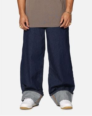 Saint Morta Amplus Selvedge Cuffed Jeans - Blue
