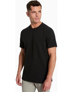 Kenneth Cole Slim-fit Textured T-shirt - Black