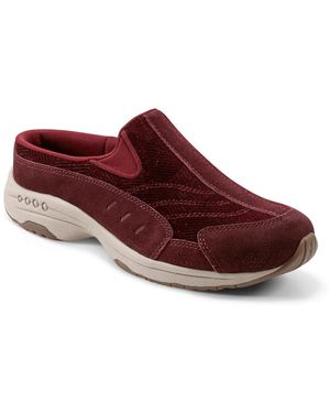 Easy Spirit Traveltime Slip-on Mule Walking Sneakers - Red