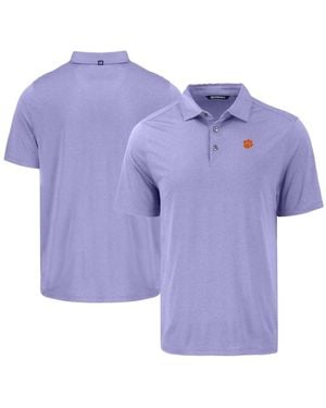 Cutter & Buck Purple Clemson Tigers Coastline Epic Comfort Eco Polo Shirt