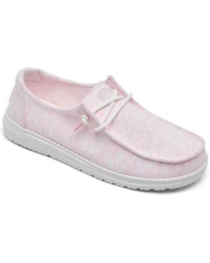 HEYDUDE Wendy Stretch Jersey Casual Moccasin From Finish Line - Pink