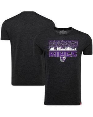 Sportiqe And Sacramento Kings Comfy Super Soft Tri-blend T-shirt - Black