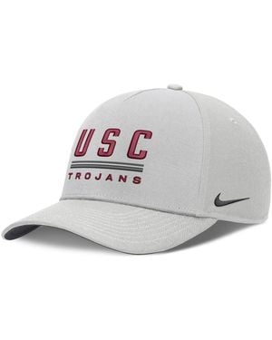 Nike Usc Trojans 2026 Sideline Dri-fit Rise Adjustable Hat - Metallic