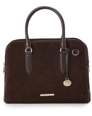 Brahmin Marissa Grassland Small Satchel Handbag - Brown