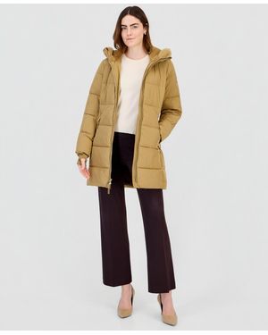 Michael Kors Puffer Hooded Coat - Natural