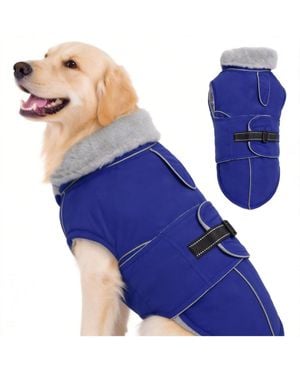 Aronkl Reflective Waterproof Dog Jacket - Blue