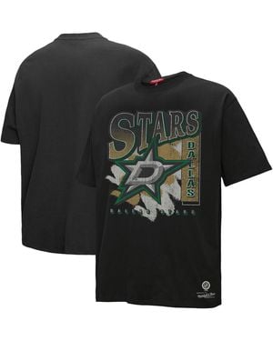 Mitchell & Ness Dallas Stars Choppy Ice Boyfriend T-shirt - Black