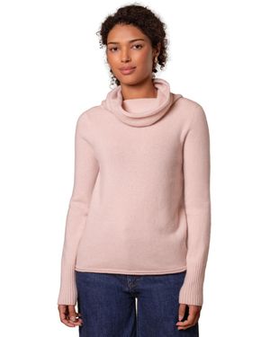 Celtic & Co. British Supersoft Slouchy Cowl Neck - Pink