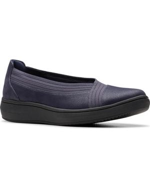 Clarks Cloudsteppers Breeze Sky Air Slip On Shoes - Blue