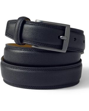Lands' End Classic Leather Chino Belt - Blue