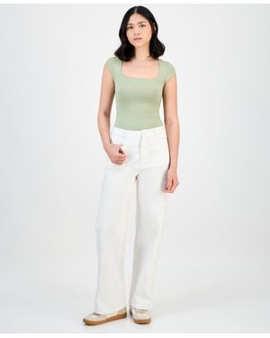 And Now This Eyelet Patch-pocket Pants - White